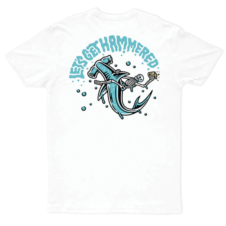 Let's Get Hammered Tee - White