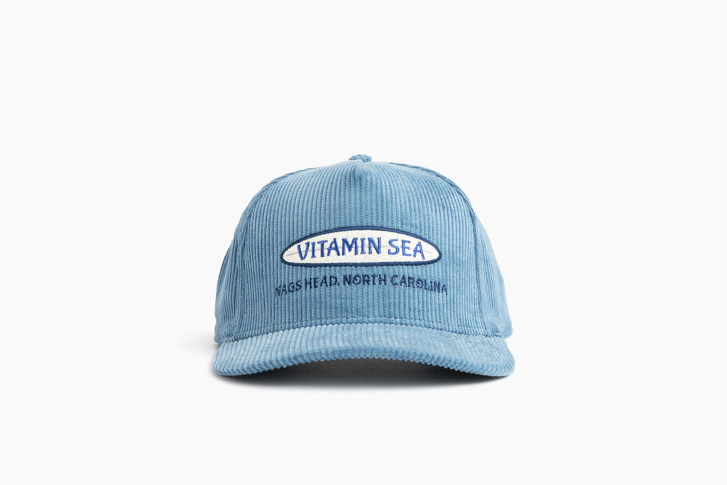Vitamin Sea Logo Pukka Hat - Cadet Wide Wale Corduroy